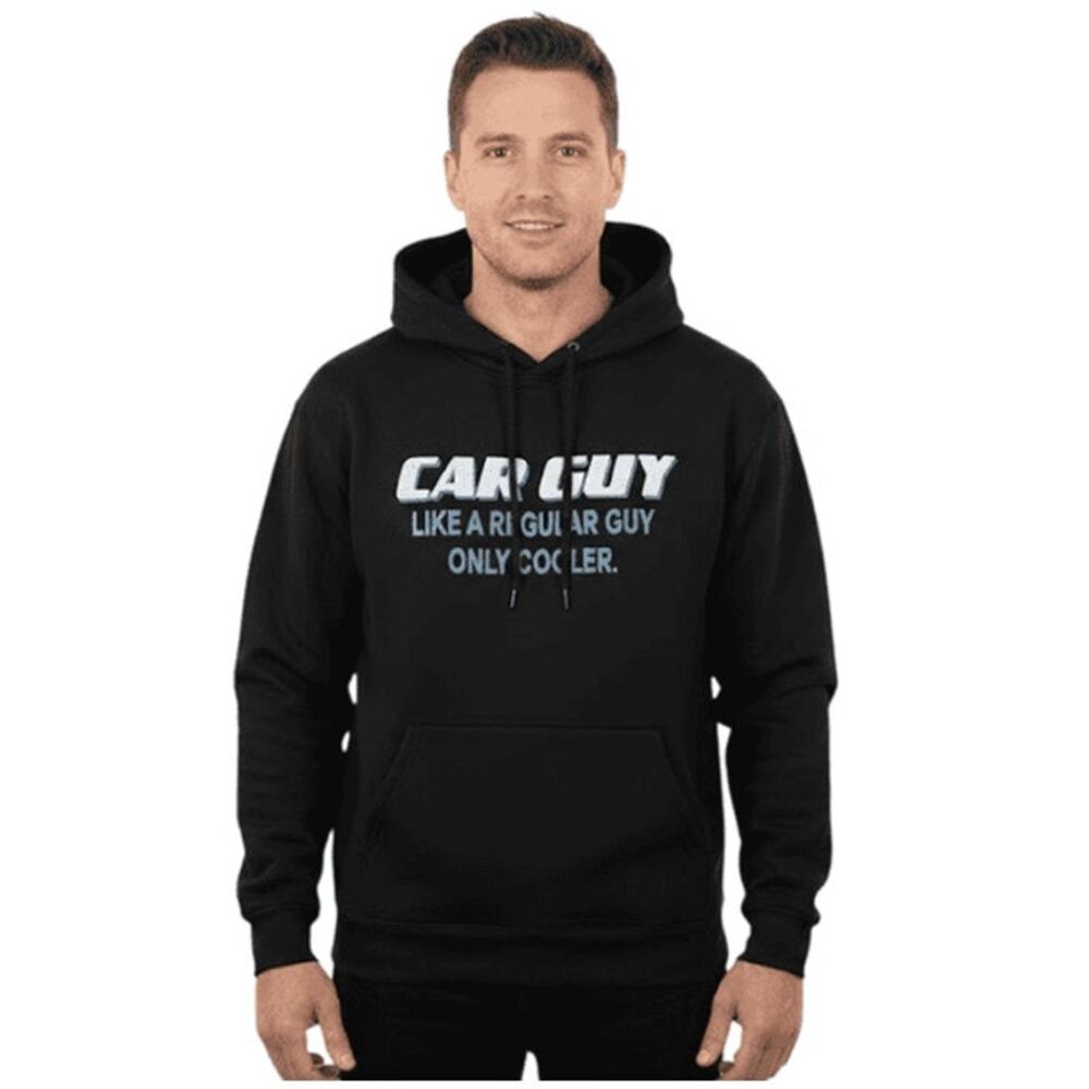 Gildan Heavy Blend Car Guy Hoodie Sweatshirt – Black Size: S